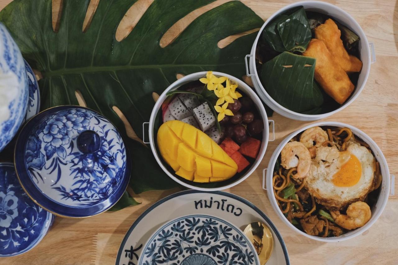 Matou Hostel & Cafe Ban Laem Muang Buitenkant foto
